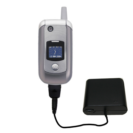 Portable Emergency AA Battery Charger Extender suitable for the Motorola V975 - with Gomadic Brand TipExchange Technology