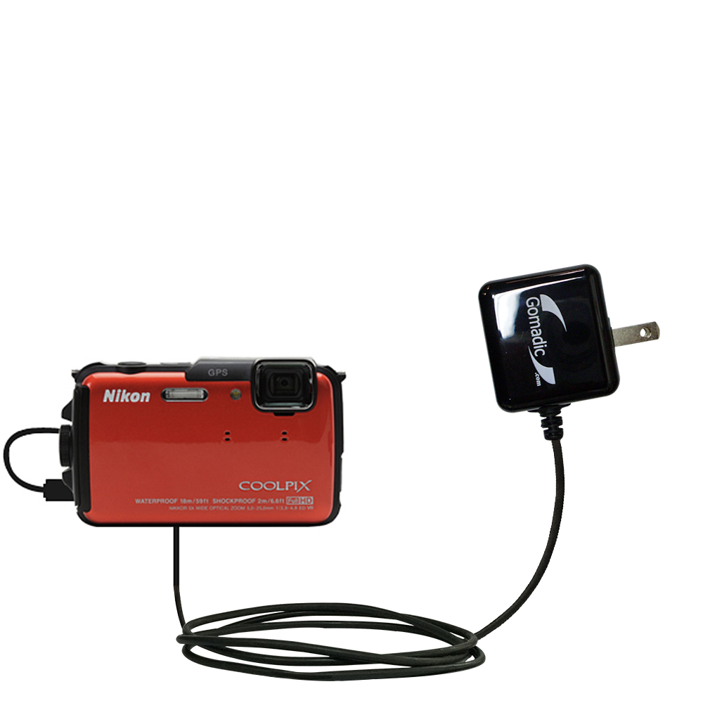 Wall Charger compatible with the Nikon Coolpix AW110