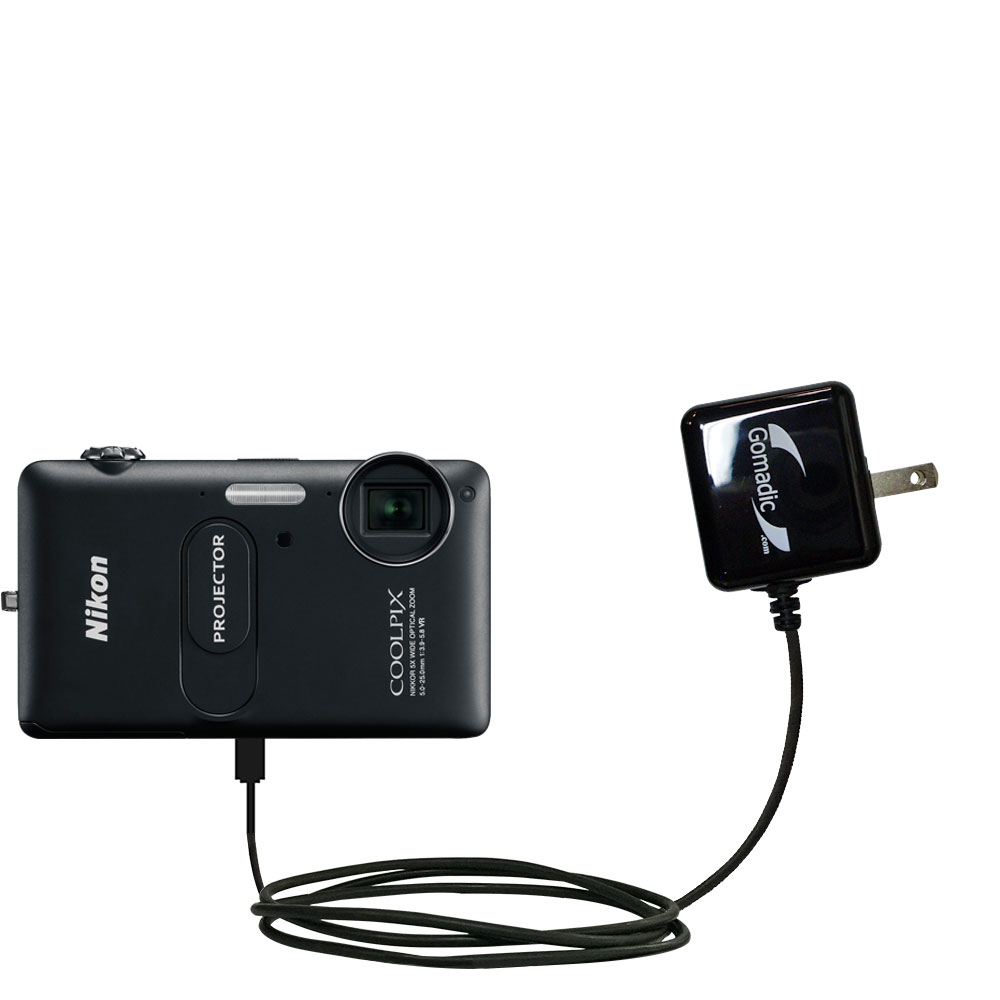 Wall Charger compatible with the Nikon Coolpix S1200pj