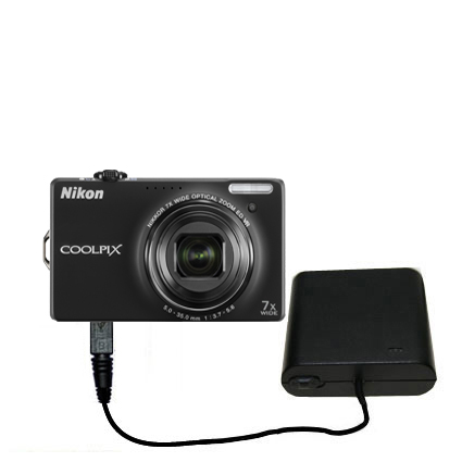 AA Battery Pack Charger compatible with the Nikon Coolpix S6000