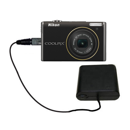 AA Battery Pack Charger compatible with the Nikon Coolpix S640