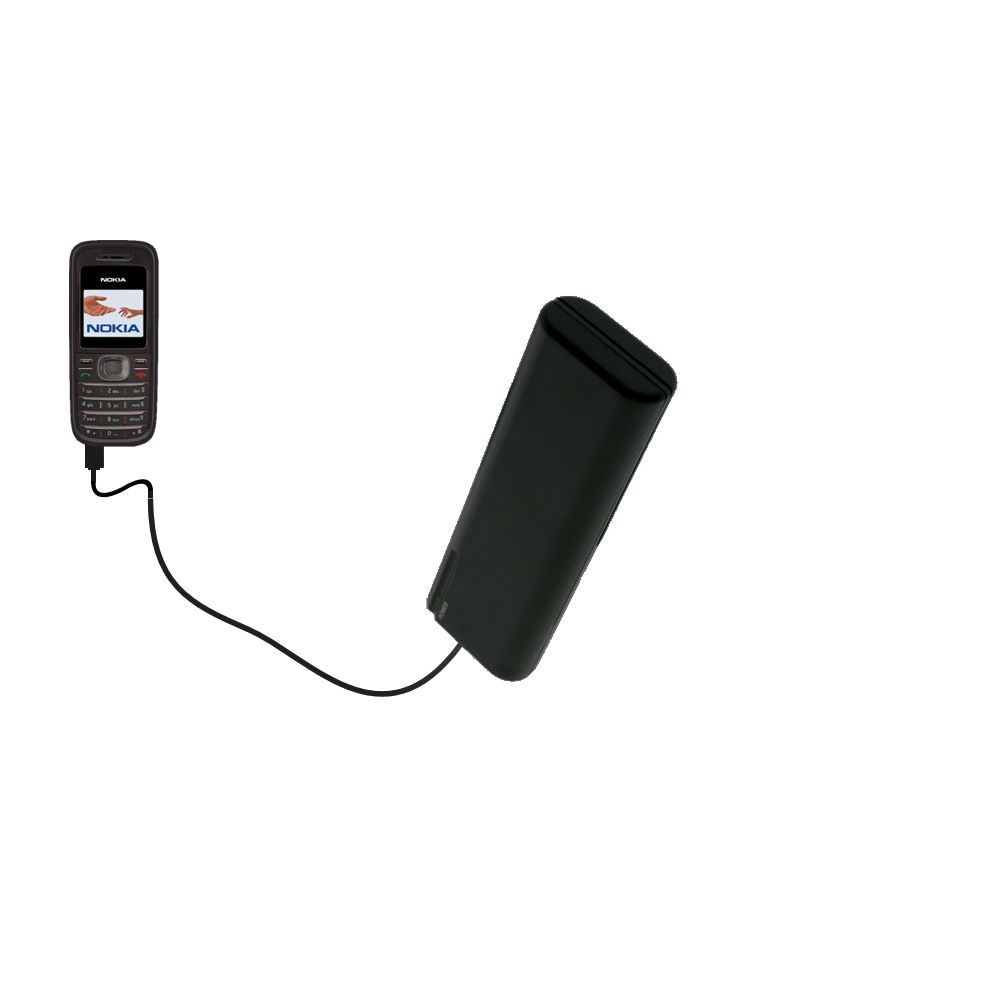 AA Battery Pack Charger compatible with the Nokia 1208