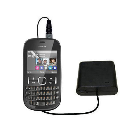 AA Battery Pack Charger compatible with the Nokia Asha 201