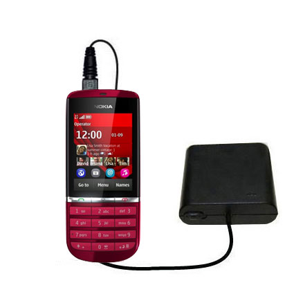 AA Battery Pack Charger compatible with the Nokia Asha 300