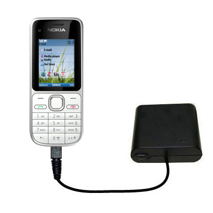 AA Battery Pack Charger compatible with the Nokia C2-01
