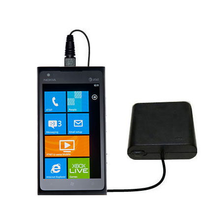 Portable Emergency AA Battery Charger Extender suitable for the Nokia Lumia 900 - with Gomadic Brand TipExchange Technology