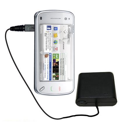 AA Battery Pack Charger compatible with the Nokia N97 Mini