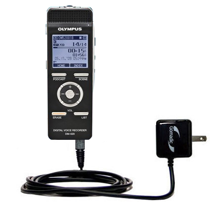 Wall Charger compatible with the Olympus DM-520