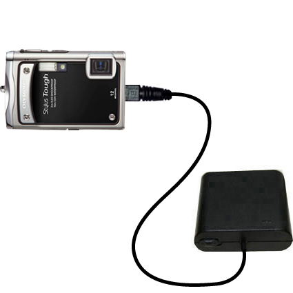 AA Battery Pack Charger compatible with the Olympus STYLUS TOUGH 8000