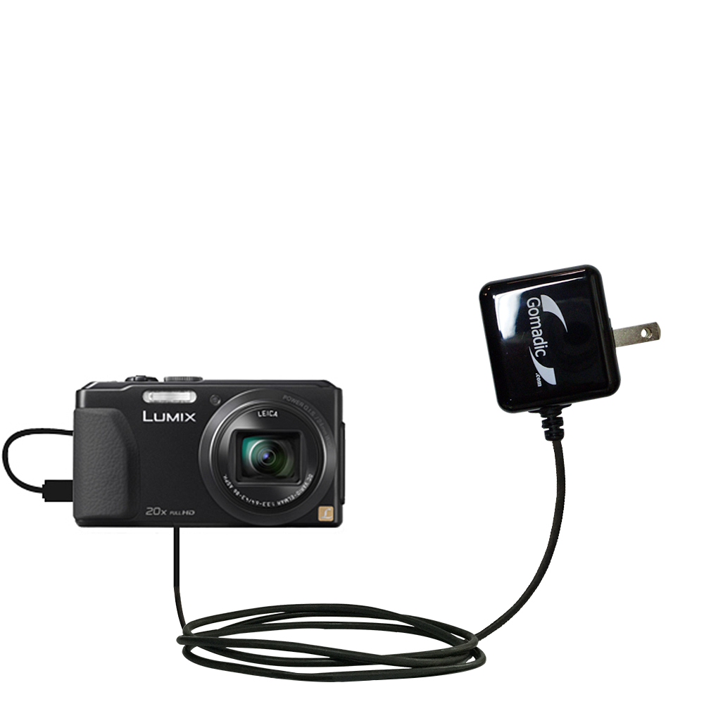 Wall Charger compatible with the Panasonic Lumix DMC-ZS30S
