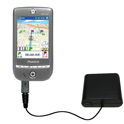 AA Battery Pack Charger compatible with the Pharos GPS 525