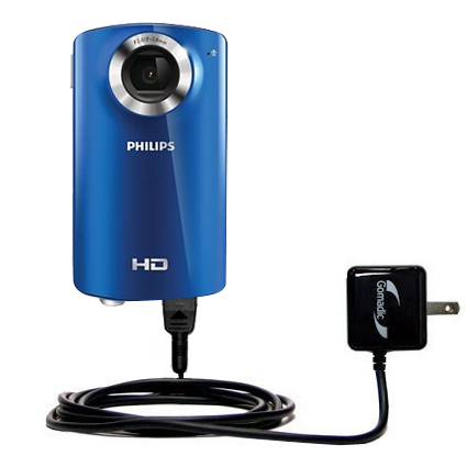 Wall Charger compatible with the Philips CAM100 HD Camcorder