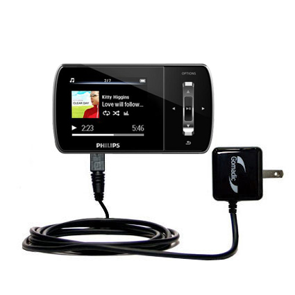Wall Charger compatible with the Philips GoGear Ariaz