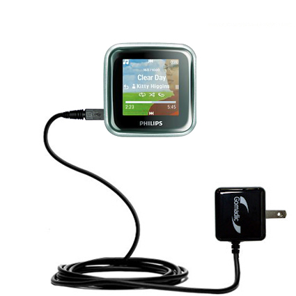 Wall Charger compatible with the Philips GoGear SA2925/37 Spark