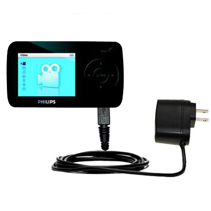 Wall Charger compatible with the Philips GoGear SA6085/37