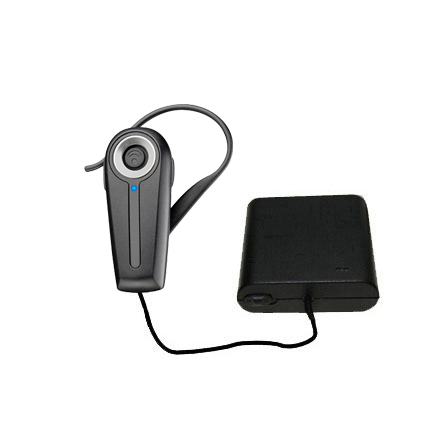 Portable Emergency AA Battery Extender suitable for the Plantronics Explorer 230 - with Gomadic Brand TipExchange