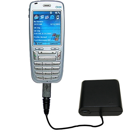 AA Battery Pack Charger compatible with the Qtek 8010 Smartphone