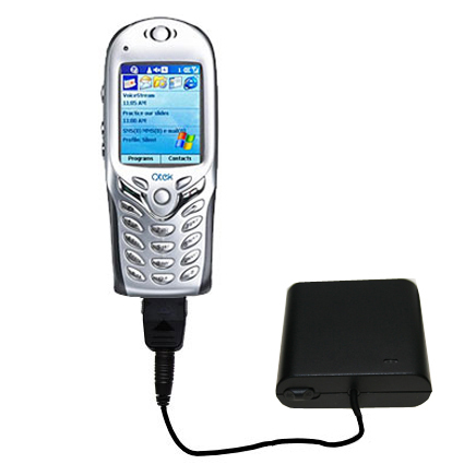 AA Battery Pack Charger compatible with the Qtek 8080 Smartphone
