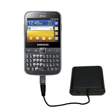 AA Battery Pack Charger compatible with the Samsung Galaxy Y Pro DUOS