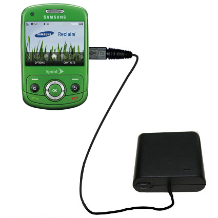 AA Battery Pack Charger compatible with the Samsung Reclaim SPH-M560