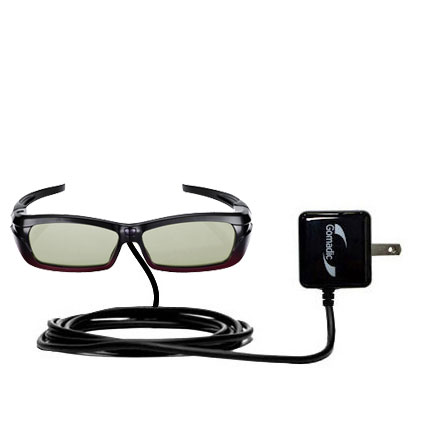 Wall Charger compatible with the Samsung SSG-2200AR Rechargeable Adult 3D Glasses