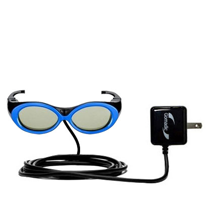 Wall Charger compatible with the Samsung SSG-2200KR Rechargeable Children 3D Glasses