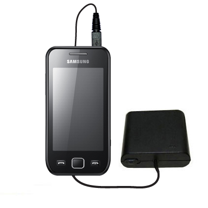 AA Battery Pack Charger compatible with the Samsung Wave 2
