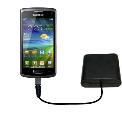 AA Battery Pack Charger compatible with the Samsung Wave 3