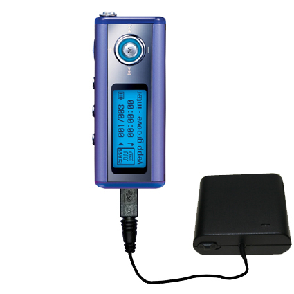 AA Battery Pack Charger compatible with the Samsung Yepp YP-T5V