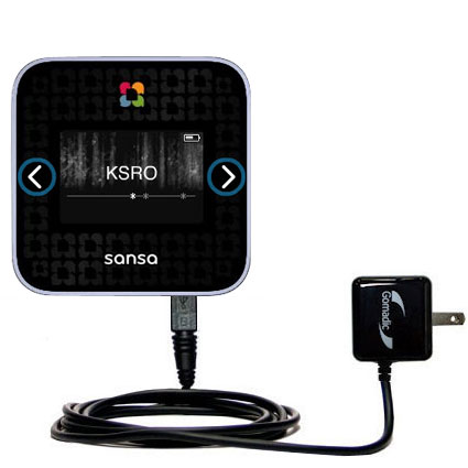 Wall Charger compatible with the Sandisk Sansa SlotRadio to Go