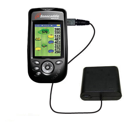 AA Battery Pack Charger compatible with the Sonocaddie Auto Play Golf GPS