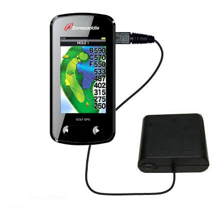 AA Battery Pack Charger compatible with the Sonocaddie v500 Golf GPS