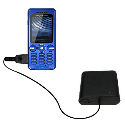 AA Battery Pack Charger compatible with the Sony Ericsson S302