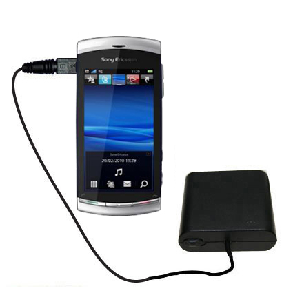 AA Battery Pack Charger compatible with the Sony Ericsson Vivaz A