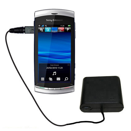 AA Battery Pack Charger compatible with the Sony Ericsson Vivaz Pro a