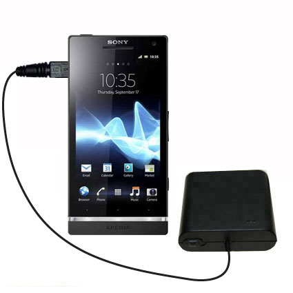 AA Battery Pack Charger compatible with the Sony Ericsson Xperia ion