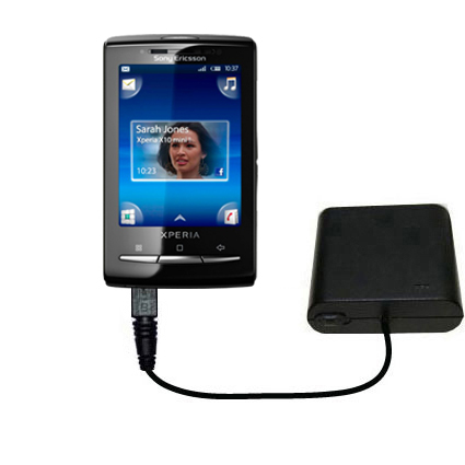 AA Battery Pack Charger compatible with the Sony Ericsson Xperia Mini