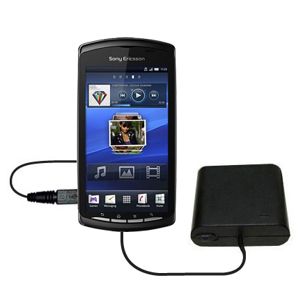 AA Battery Pack Charger compatible with the Sony Ericsson Xperia Play