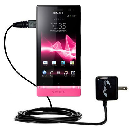 Wall Charger compatible with the Sony Ericsson Xperia U / ST25i