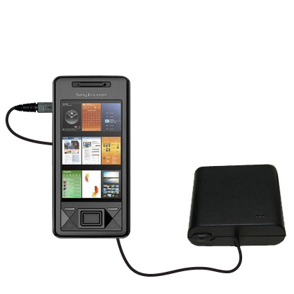 AA Battery Pack Charger compatible with the Sony Ericsson Xperia X1
