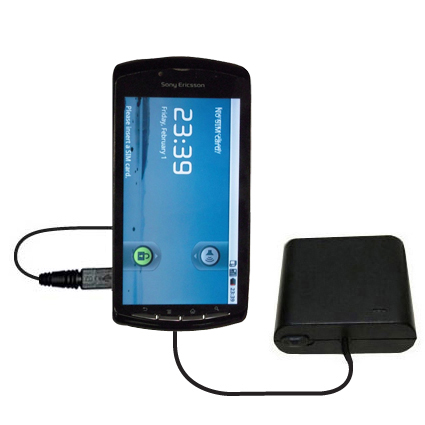 AA Battery Pack Charger compatible with the Sony Ericsson Zeus