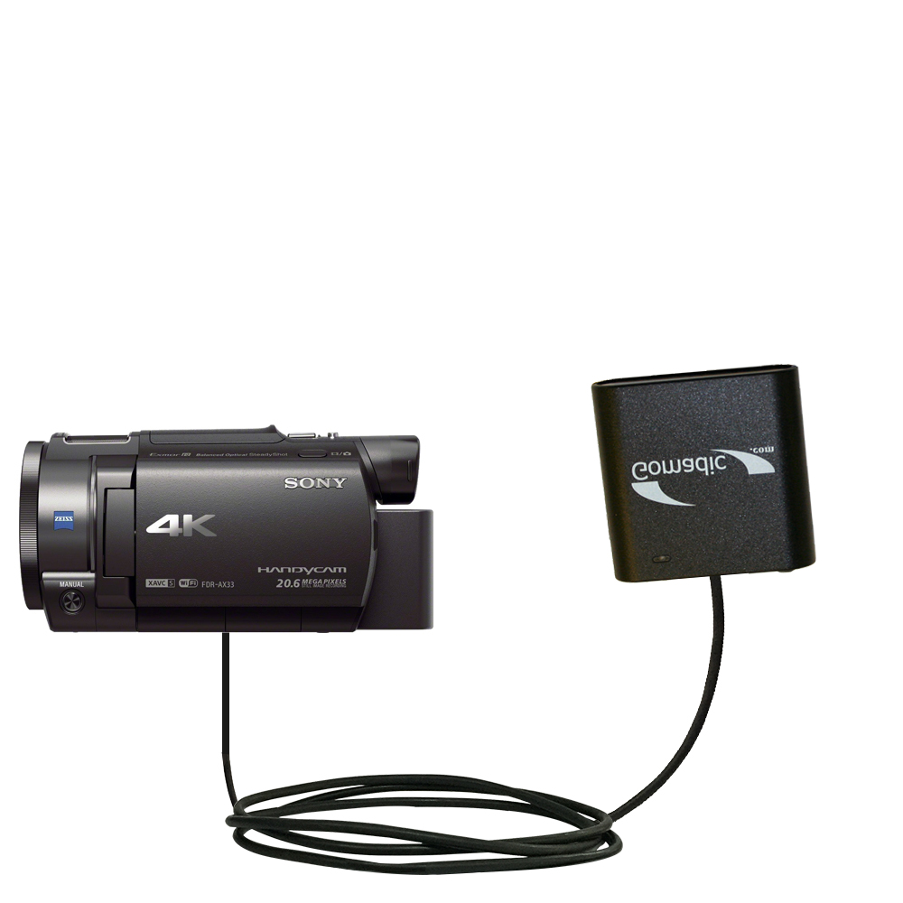 AA Battery Pack Charger compatible with the Sony FDR-AX33 / FDR-AX30