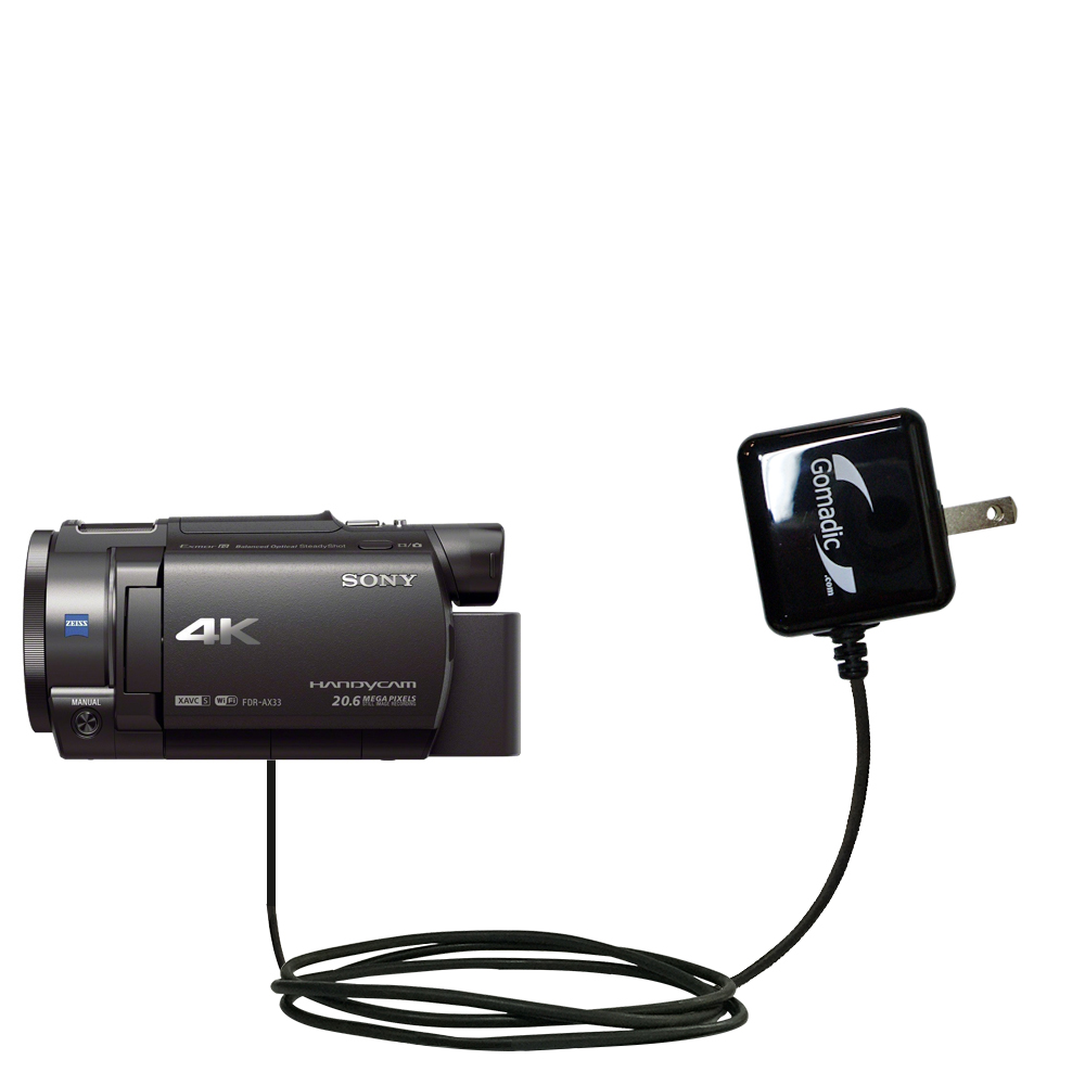 Wall Charger compatible with the Sony FDR-AX33 / FDR-AX30