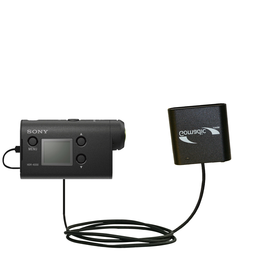 AA Battery Pack Charger compatible with the Sony HDR-AS50 / AS50