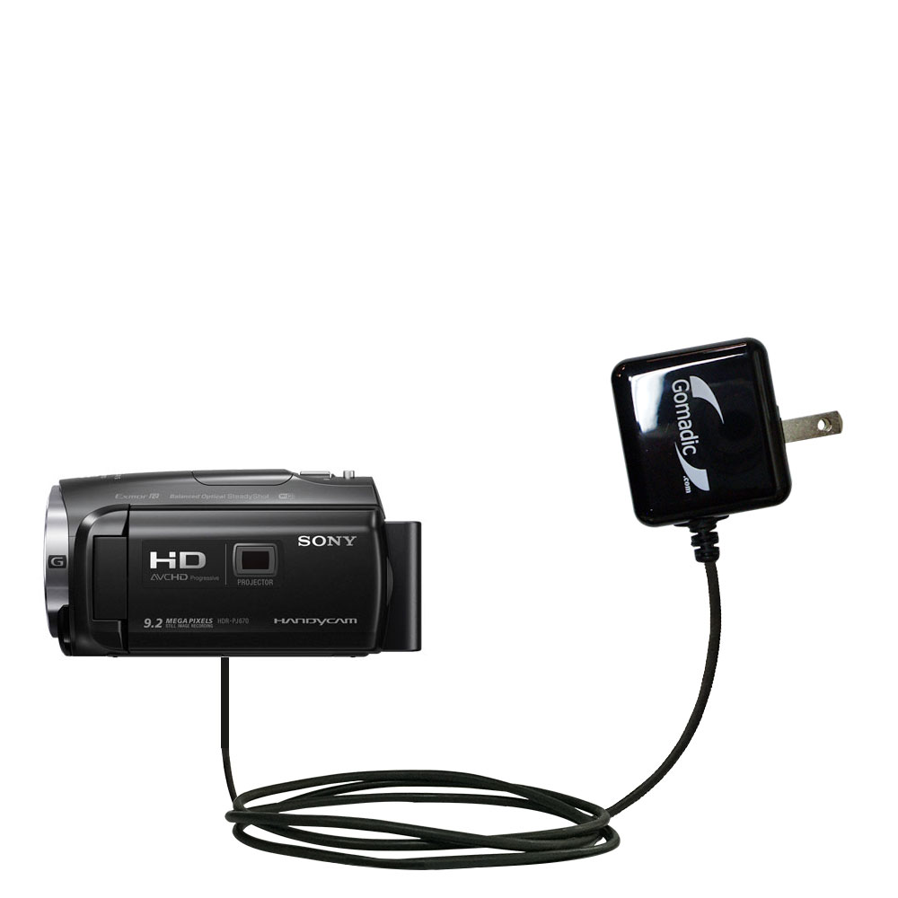 Wall Charger compatible with the Sony HDR-PJ440 / HDR-PJ670