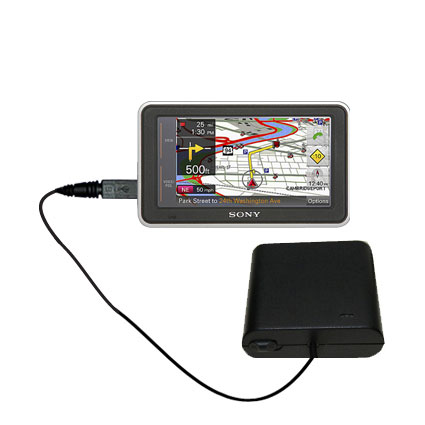 AA Battery Pack Charger compatible with the Sony Nav-U NV-U73T