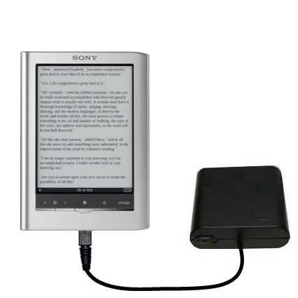 AA Battery Pack Charger compatible with the Sony PRS650 Reader Touch Edition