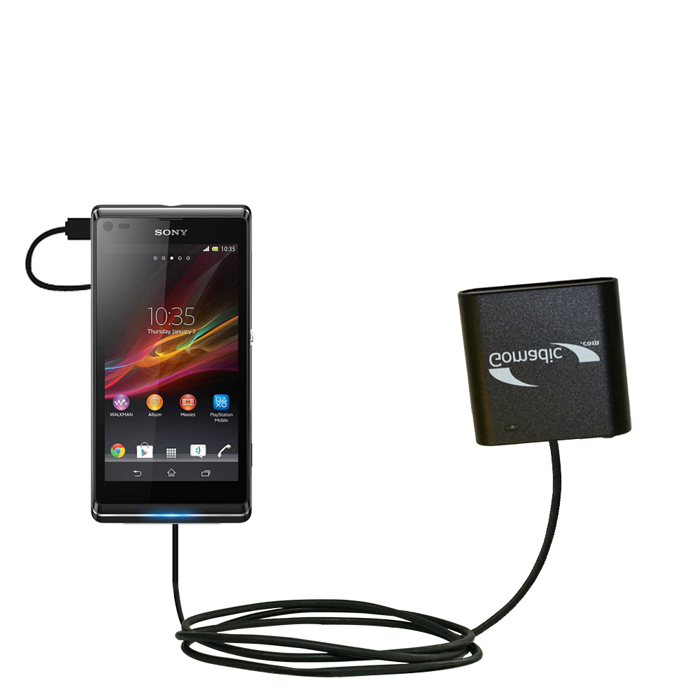 AA Battery Pack Charger compatible with the Sony Xperia L