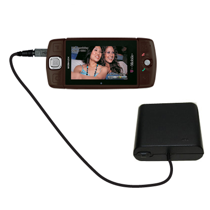 AA Battery Pack Charger compatible with the T-Mobile Sidekick LX