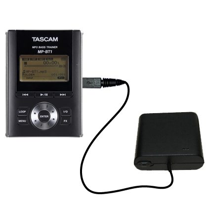 Portable Emergency AA Battery Charger Extender suitable for the Tascam MP-BT1 - with Gomadic Brand TipExchange Technology